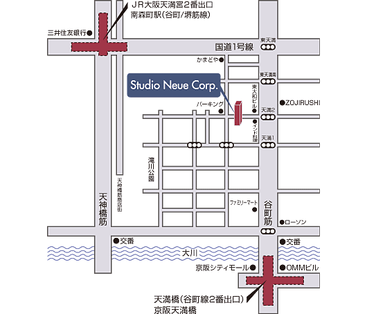 大阪本社地図